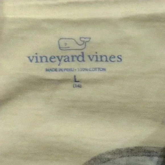 Boys, white vineyard, vines, T-shirt, size large - Picture 4 of 4